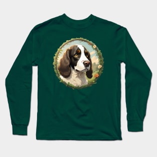 Springer Spaniel Green Fields Long Sleeve T-Shirt